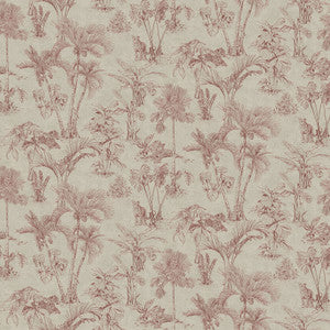 Zapata Merlot Tropical Jungle Wallpaper by Advantage Designer