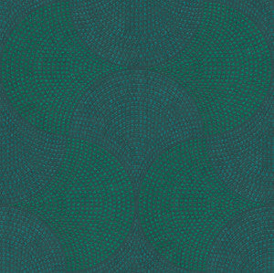 Bel Air Teal Fan Wallpaper by Advantage Designer