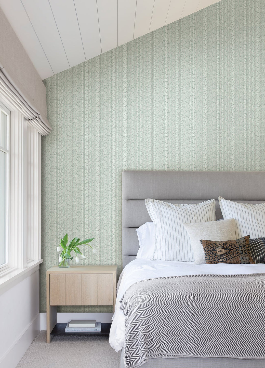 Mackintosh Turquoise Textural Wallpaper by A-Street Prints Designer