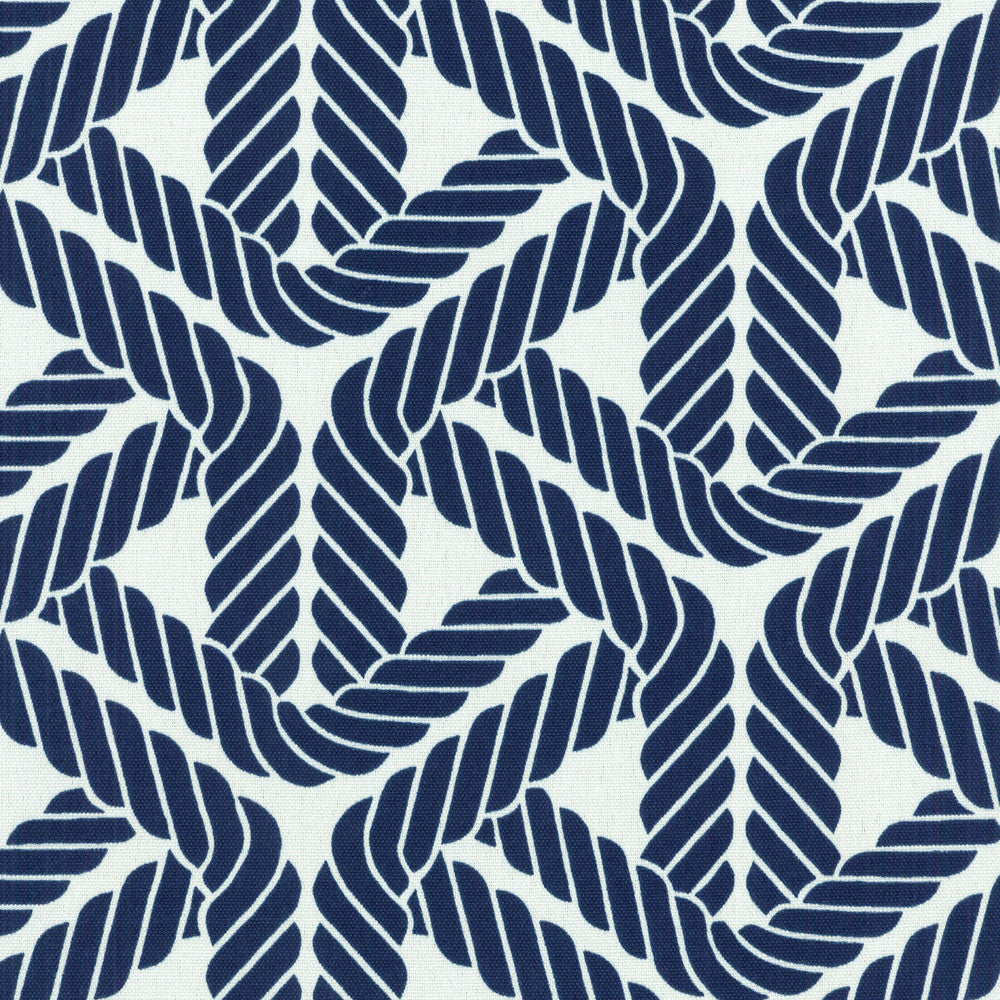 Topsail Trellis Navy 404652 by PKL Studio Outdoor Designer Fabric - 100% Spun Polyester USA 51000 Horizontal: 4.5 and Vertical: 4.5 54 - Swanky Fabrics -