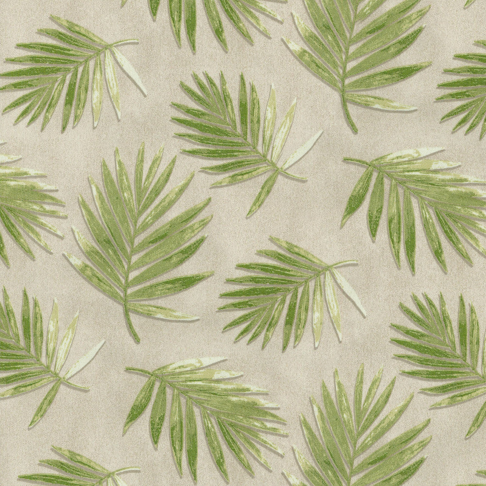 Fossil Fronds Leaf 404860 by PKL Studio Outdoor Designer Fabric - 100% Spun Polyester USA 51000 Horizontal: 6.75 and Vertical: 13.5 54 - Swanky Fabrics -
