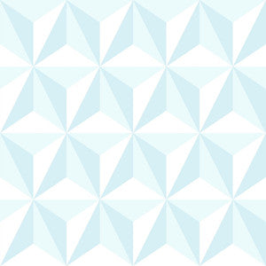 Adella Sky Blue Geometric Wallpaper by Chesapeake Designer