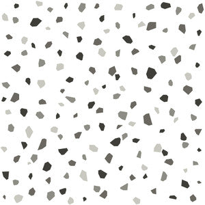 Ona Charcoal Terrazzo Wallpaper by Chesapeake Designer