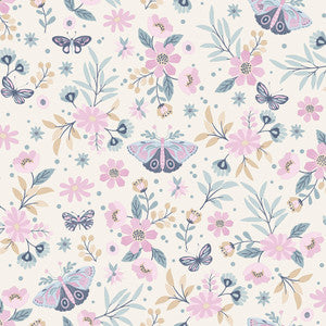 Zev Pink Butterfly Wallpaper by Chesapeake Designer