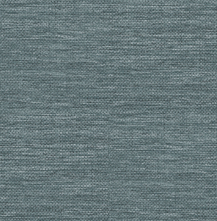 Malin Dark Blue Faux Grasscloth Wallpaper by A-Street Prints Designer