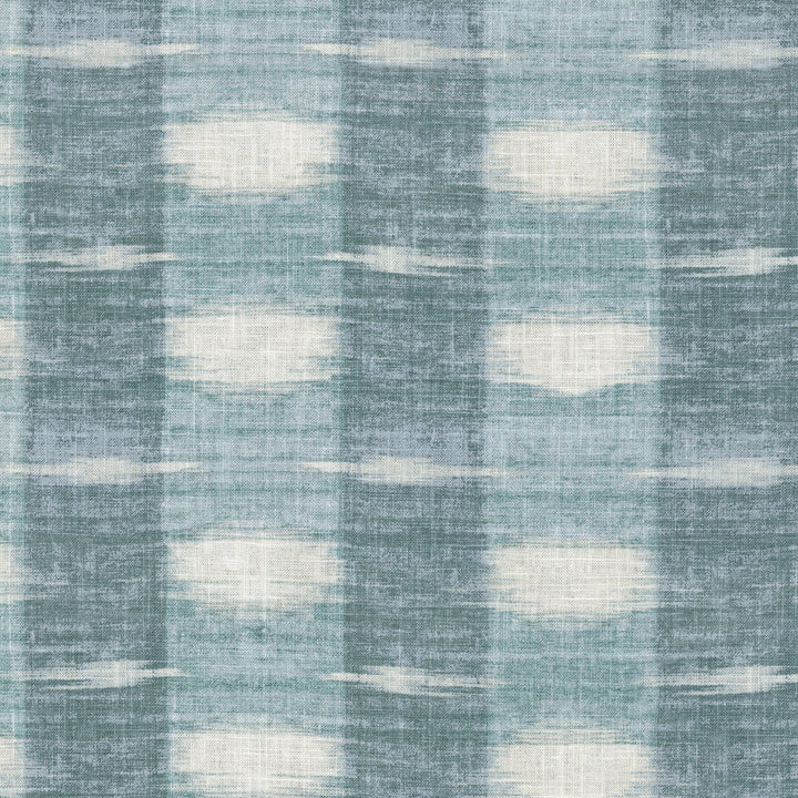 Sashika Plaid Lagoon 407083 by PKL Studio Designer Fabric CULTURAL LIFE 55% Linen 45% Rayon CHINA Wyzenbeek 24,000 Horizontal: 27.00" and Vertical: 9.00" 54" - Swanky Fabrics -