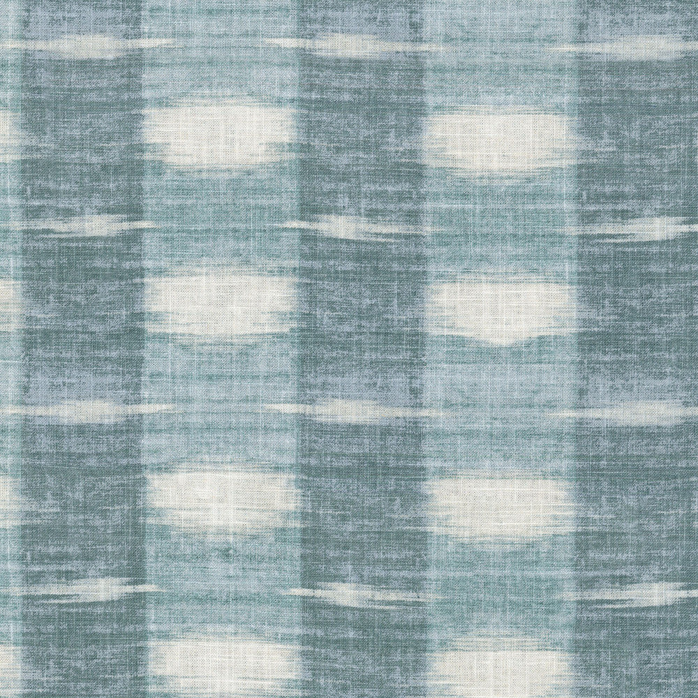 Sashika Plaid Lagoon 407083 by PKL Studio Designer Fabric - 55%Linen 45%Rayon CHINA 24000 Horizontal: 27 and Vertical: 9 54 - Swanky Fabrics -