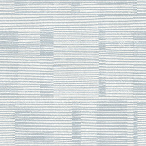 Callaway Light Blue Woven Stripes Wallpaper by A-Street Prints Designer