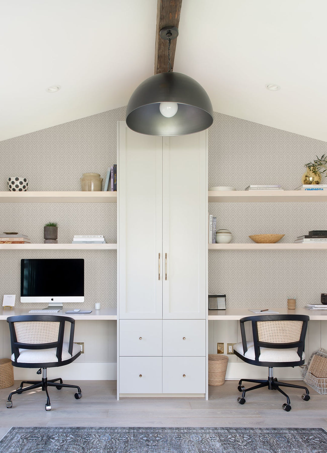Glynn Lavender Chevron Wallpaper by A-Street Prints Designer