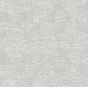 Wegener Silver Geometric Wallpaper by Advantage Designer