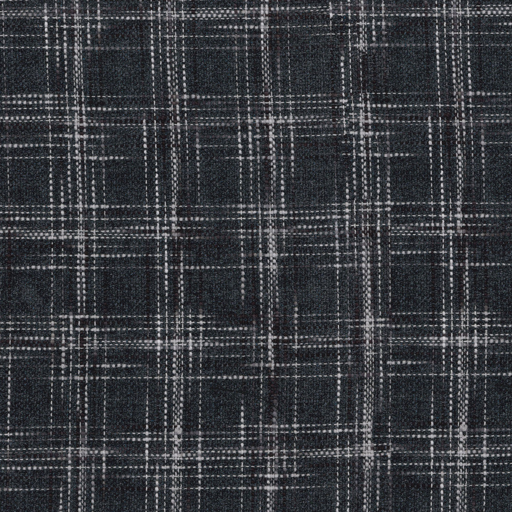 Hampton Plaid Domino 408200 by PKL Studio Designer Fabric - 77%Polyester 23%Cotton INDIA 51000 Horizontal: 2.25 and Vertical: 2.75 54 - Swanky Fabrics -