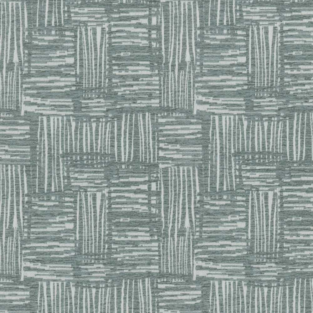 CROSSHATCH SEAGLASS 408220 by PKL Studio Designer Fabric - 70% Rayon 30% Linen Embroid:100% Rayon China 40000 Horizontal: 7 and Vertical: 7 54 - Swanky Fabrics -