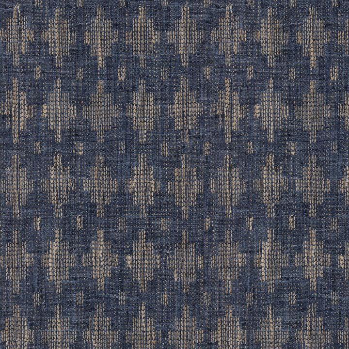 Seri Basket Denim 408280 by PKL Studio Designer Fabric CULTURAL EXCHANGE I 100% Polyester INDIA Wyzenbeek 51,000 Horizontal: 1.50" and Vertical: 2.50" 54" - Swanky Fabrics -