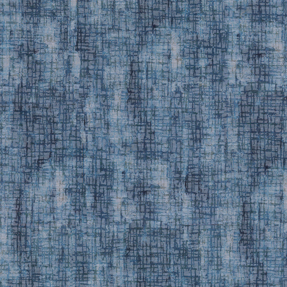River Grass Indigo 408300 by PKL Studio Designer Fabric - 62%Polyester 38%Cotton India 9000 Horizontal: 17 and Vertical: 6.75 57 - Swanky Fabrics -