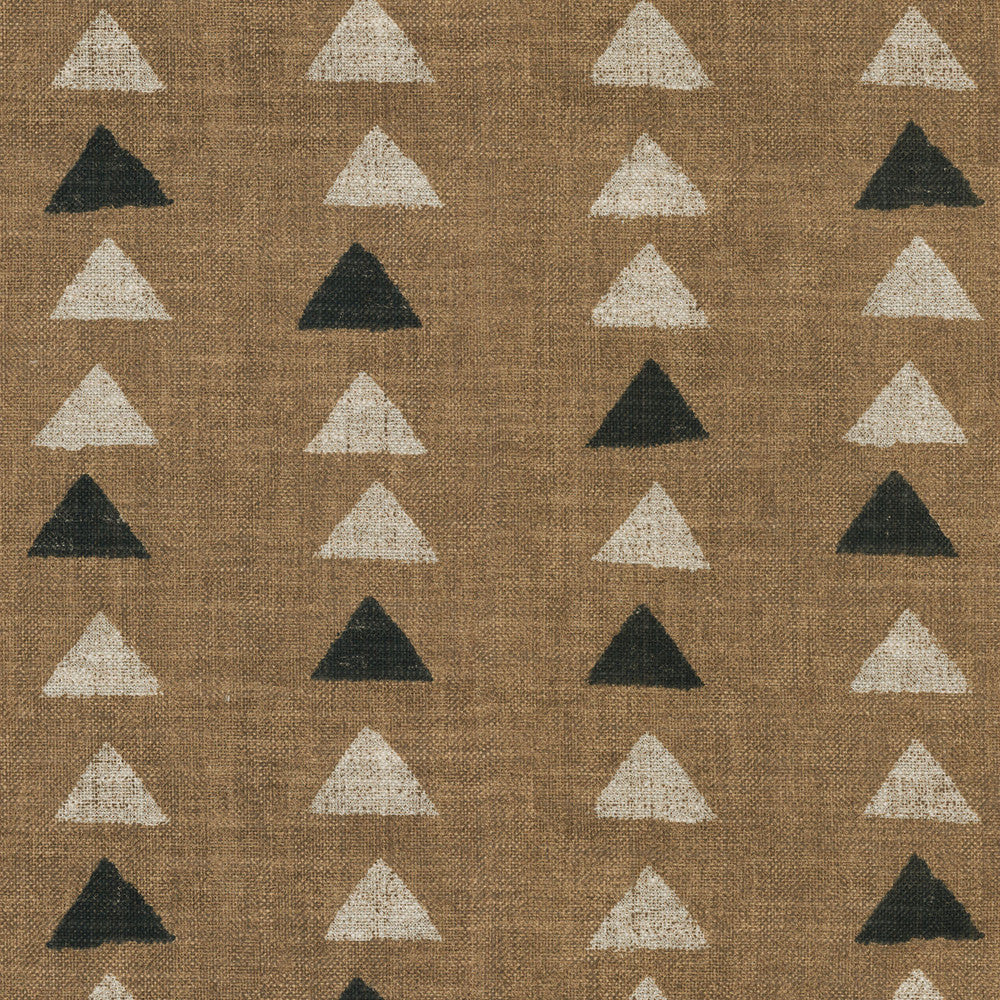 Nomadic Triangle Clay 408451 by PKL Studio Designer Fabric SIMPLY SAID I 75% Cotton 25% Linen PAKISTAN Wyzenbeek 30,000 Horizontal: 13.50" and Vertical: 12.60" 54" - Swanky Fabrics -