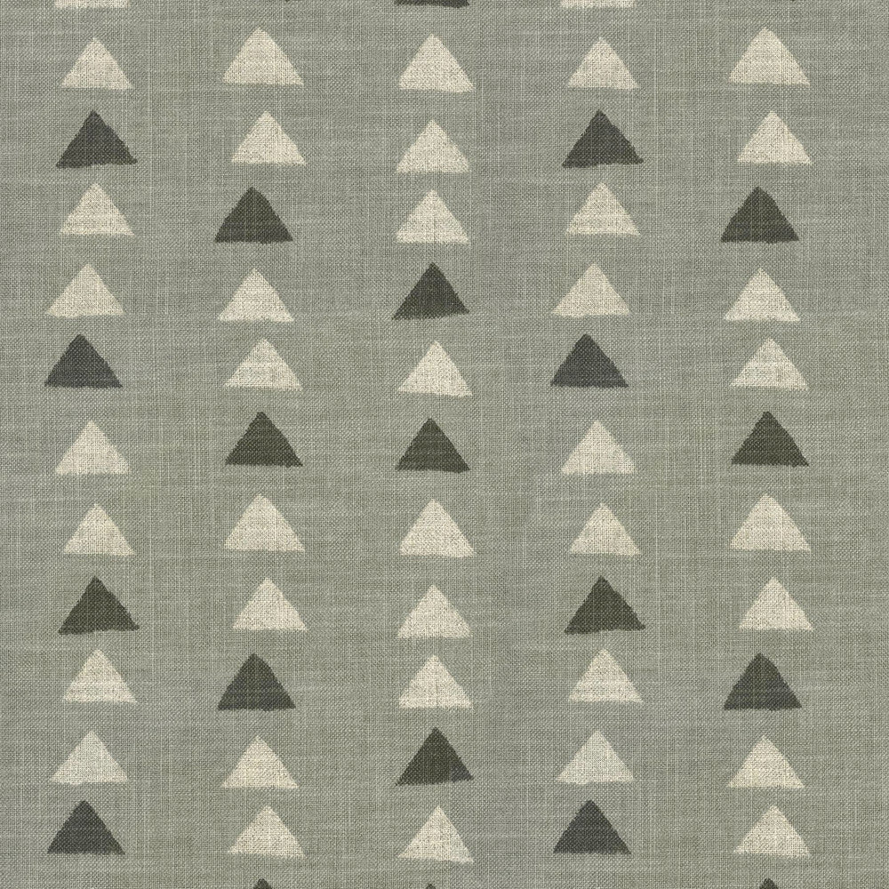 Nomadic Triangle Sterling 408457 by PKL Studio Designer Fabric 75% cotton, 25% linen Pakistan 30000 Horizontal: 13.5 and Vertical: 12.6 54 - Swanky Fabrics -