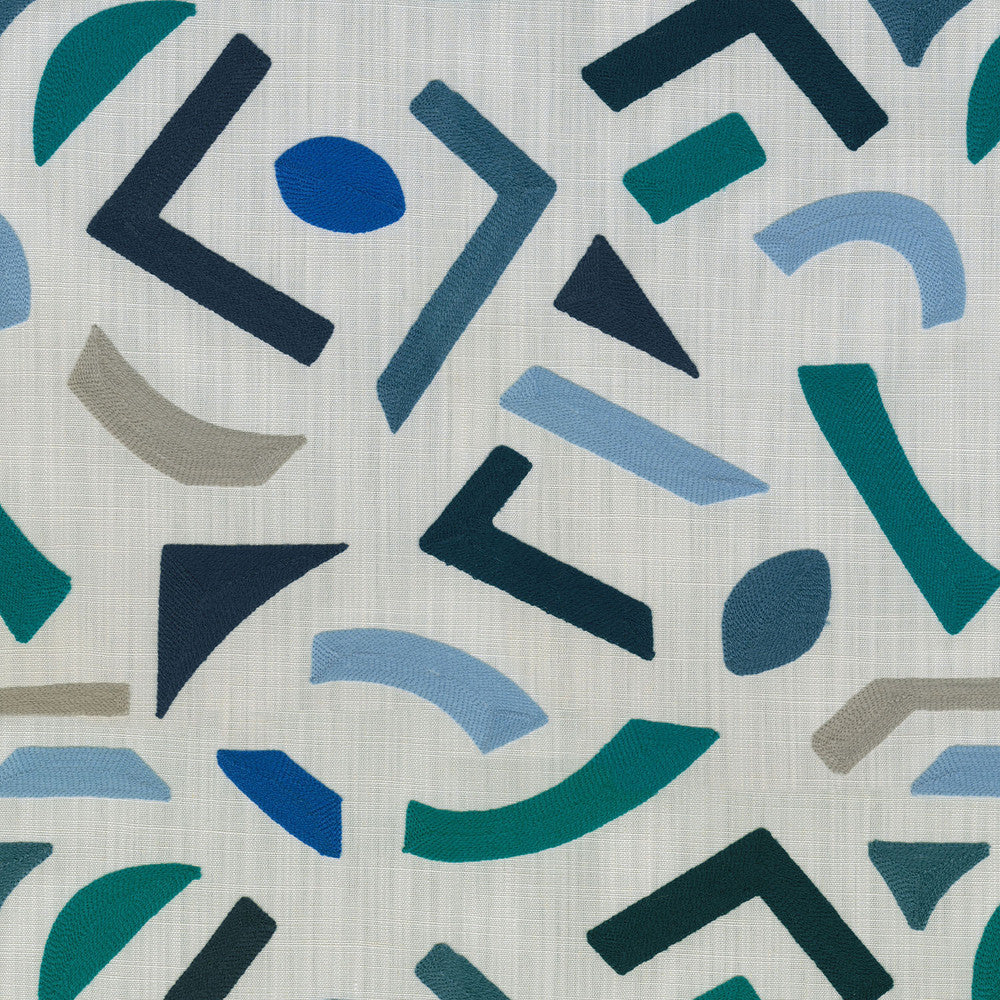 Oslo Emb Horizon 409032 by PKL Studio Designer Fabric - 100% Cotton India 12000 Horizontal: 14.5 and Vertical: 15.5 Base: 57" Emb: 52" - Swanky Fabrics -
