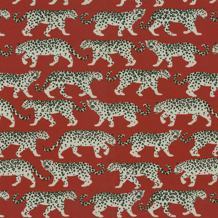 Od Tiger Walk Red Srd 409101 by PKL Studio Designer Fabric - 100% Polyester PAKISTAN 51000 Horizontal: 13.5 and Vertical: 12.6 54 - Swanky Fabrics -