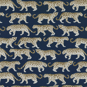 Od Tiger Walk Navy 409102 by PKL Studio Designer Fabric