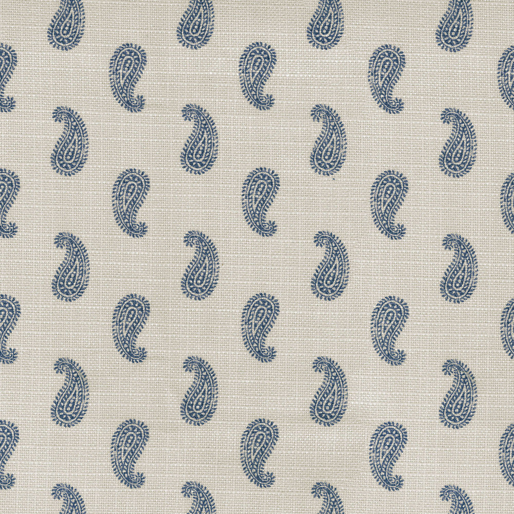 Simple Stamp Indigo 409222 by Performance Designer Fabric - Base:100%Polyester CHINA 48000 Horizontal: 3 and Vertical: 2.8 54 - Swanky Fabrics -