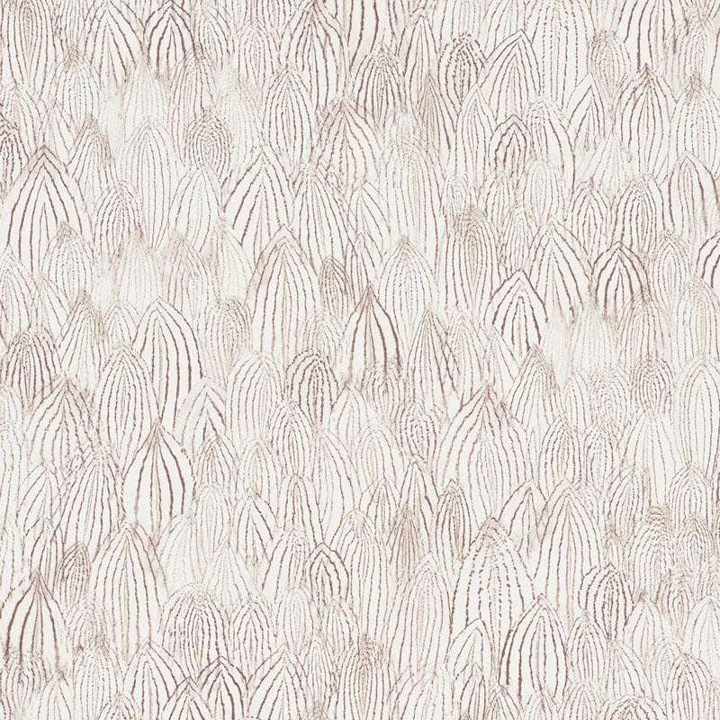 Feathers Brown 5008612 by Schumacher Designer Wallpaper Silver Lining Performance Wallcoverings 13.5" - Swanky Fabrics -