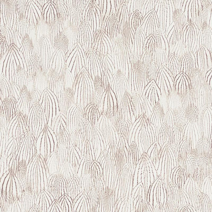 Feathers Brown 5008612 by Schumacher Designer Wallpaper Silver Lining Performance Wallcoverings 13.5" - Swanky Fabrics -