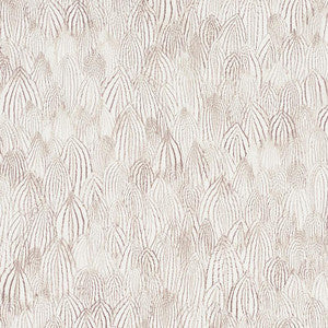 Feathers Brown 5008612 by Schumacher Designer Wallpaper