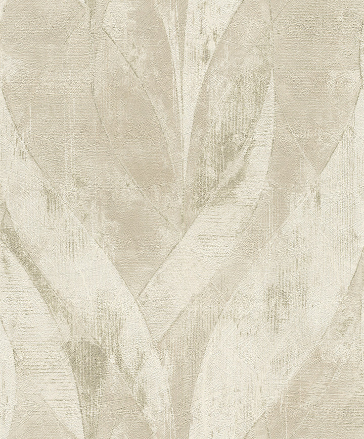 Blake Light Grey Leaf Wallpaper by Advantage Designer Concrete Covers about 57.5 square feet 20.9-in by 33-ft long roll Unpasted 12.6 - Swanky Fabrics -