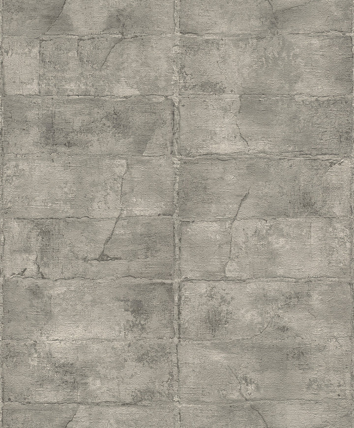 Clay Grey Stone Wallpaper by Advantage Designer Concrete Covers about 57.5 square feet 20.9-in by 33-ft long roll Unpasted 3.5 - Swanky Fabrics -