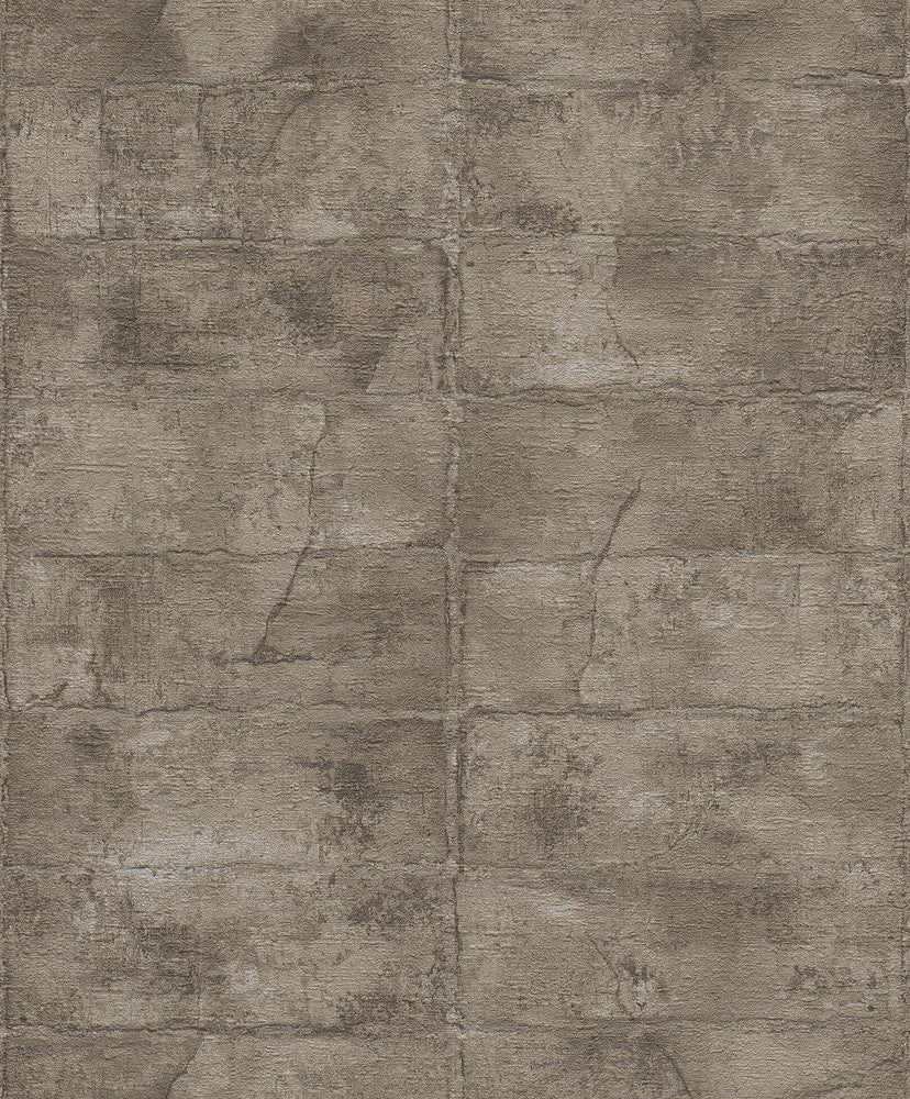 Clay Dark Grey Stone Wallpaper by Advantage Designer Concrete Covers about 57.5 square feet 20.9-in by 33-ft long roll Unpasted 3.5 - Swanky Fabrics -