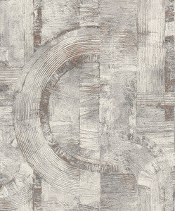 Abe Light Grey Geo Wallpaper by Advantage Designer