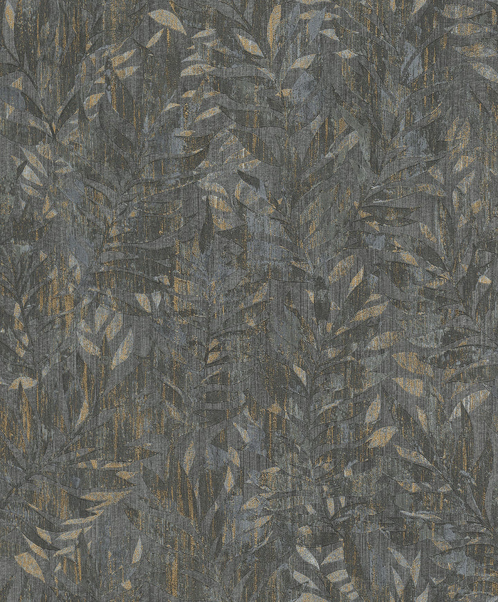 Beck Charcoal Leak Wallpaper by Advantage Designer Concrete Covers about 57.5 square feet 20.9-in by 33-ft long roll Unpasted 12.6 - Swanky Fabrics -