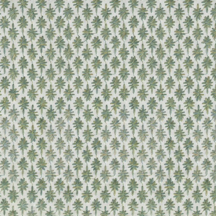 Crest Haven Emb Seaglass 410141 by PKL Studio Designer Fabric - 50%Polyester 50%Cotton Embroid:100%Viscose INDIA 51000 Horizontal: 1.1 and Vertical: 1.2 54 - Swanky Fabrics -