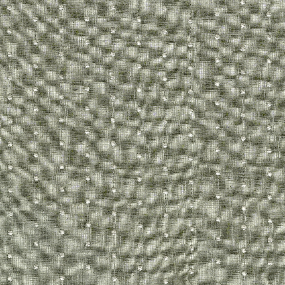 Swiss Dot Emb Salt & Pepper 410190 by PKL Studio Designer Fabric - 82% Polyester 11% Cotton 7% Linen Embroid:78% Cotton 22% Viscose INDIA 51000 Horizontal: 2.3 and Vertical: 1 54 - Swanky Fabrics -
