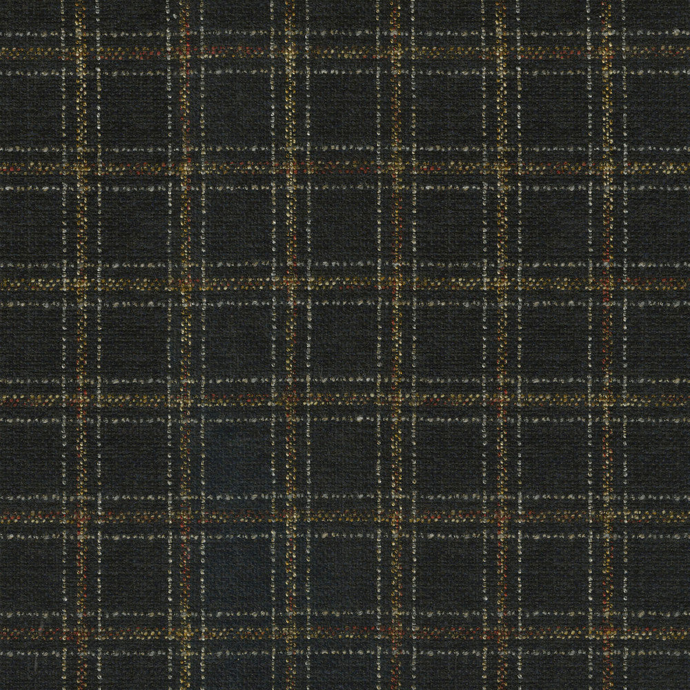 Glendale Plaid Raven 410210 by PKL Studio Designer Fabric - 100% Polyester INDIA 510000 Horizontal: 2 and Vertical: 2.3 54 - Swanky Fabrics -