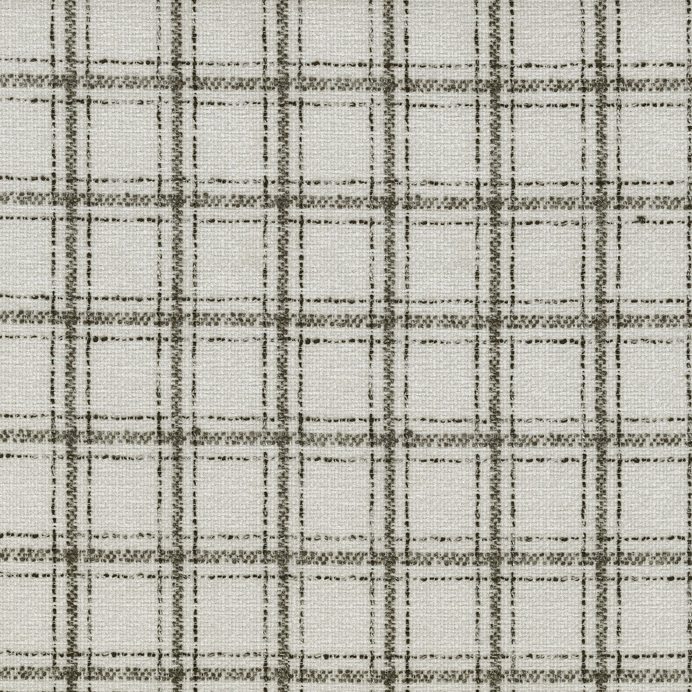 Glendale Plaid Domino 410213 by PKL Studio Designer Fabric - 100% Polyester INDIA 510000 Horizontal: 2 and Vertical: 2.3 54 - Swanky Fabrics -