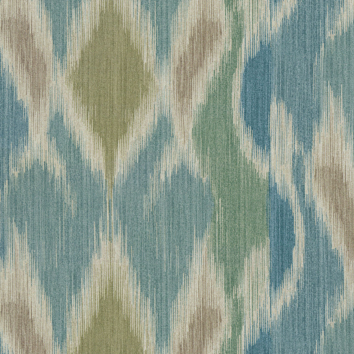 Bergama Ikat Aloe 410341 by PKL Studio Designer Fabric - 100%Cotton PERU 22000 Horizontal: 13.5 and Vertical: 12.6 54 - Swanky Fabrics -
