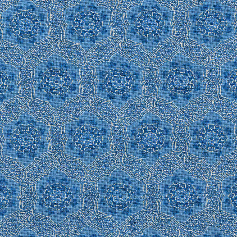 Trinket Aegean 410411 by PKL Studio Designer Fabric - Base:100% Cotton CHINA 19000 Horizontal: 6.75 and Vertical: 6.31 54 - Swanky Fabrics -