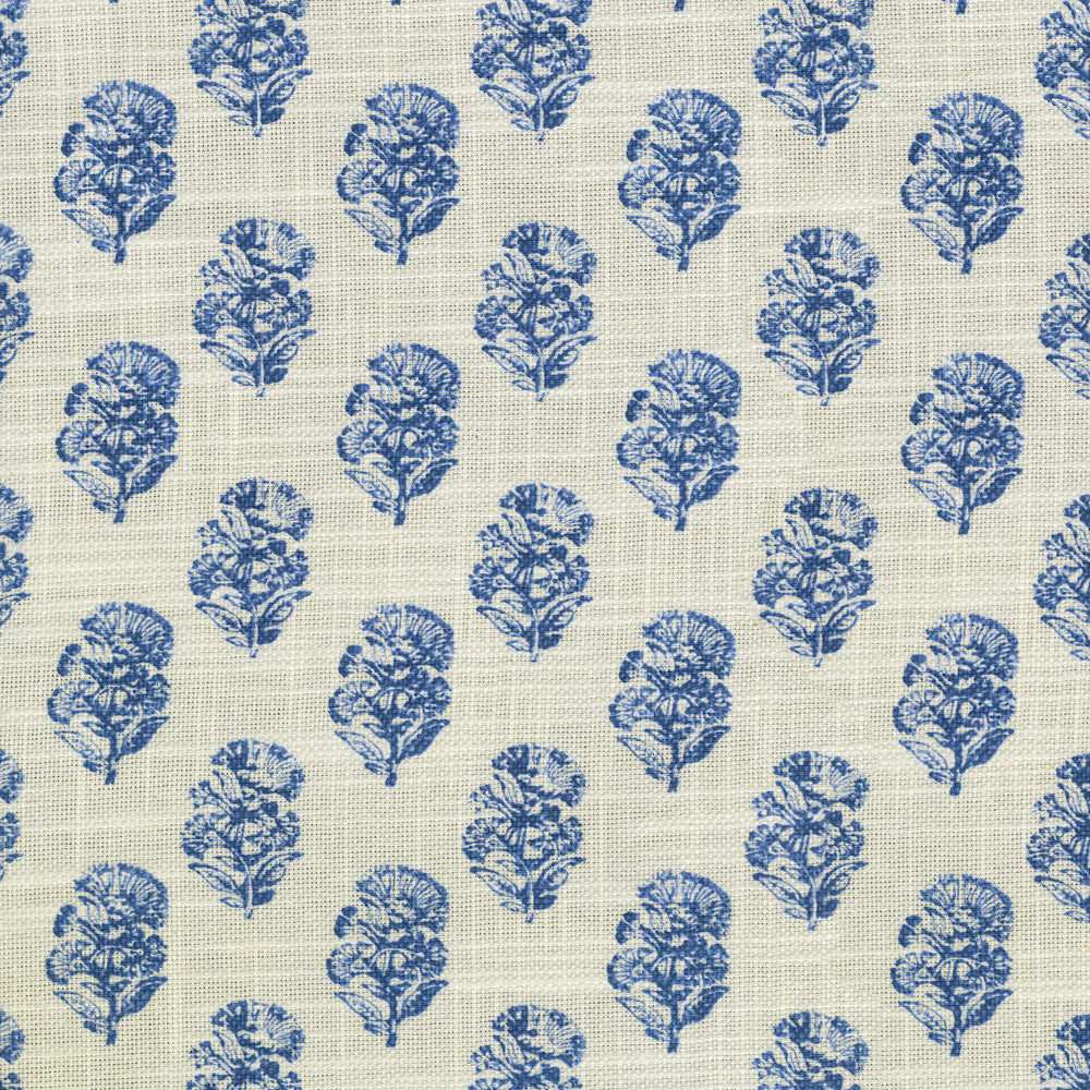 Posy Aegean 410421 by PKL Studio Designer Fabric - 75% Cotton 25% Linen PAKISTAN 31000 Horizontal: 3.75 and Vertical: 3.125 55 - Swanky Fabrics -