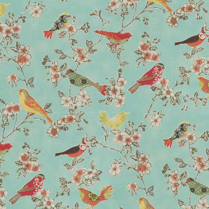 Od Tweet Toile Robin'S Egg 410442 by PKL Studio Designer Fabric - 100% Polyester PAKISTAN 22000 Horizontal: 13.5 and Vertical: 25.25 55 - Swanky Fabrics -