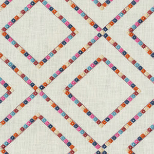 Beaded Lattice Carnival 410510 by PKL Studio Designer Fabric