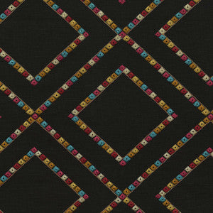Beaded Lattice Emb Jewel 410513 by PKL Studio Designer Fabric