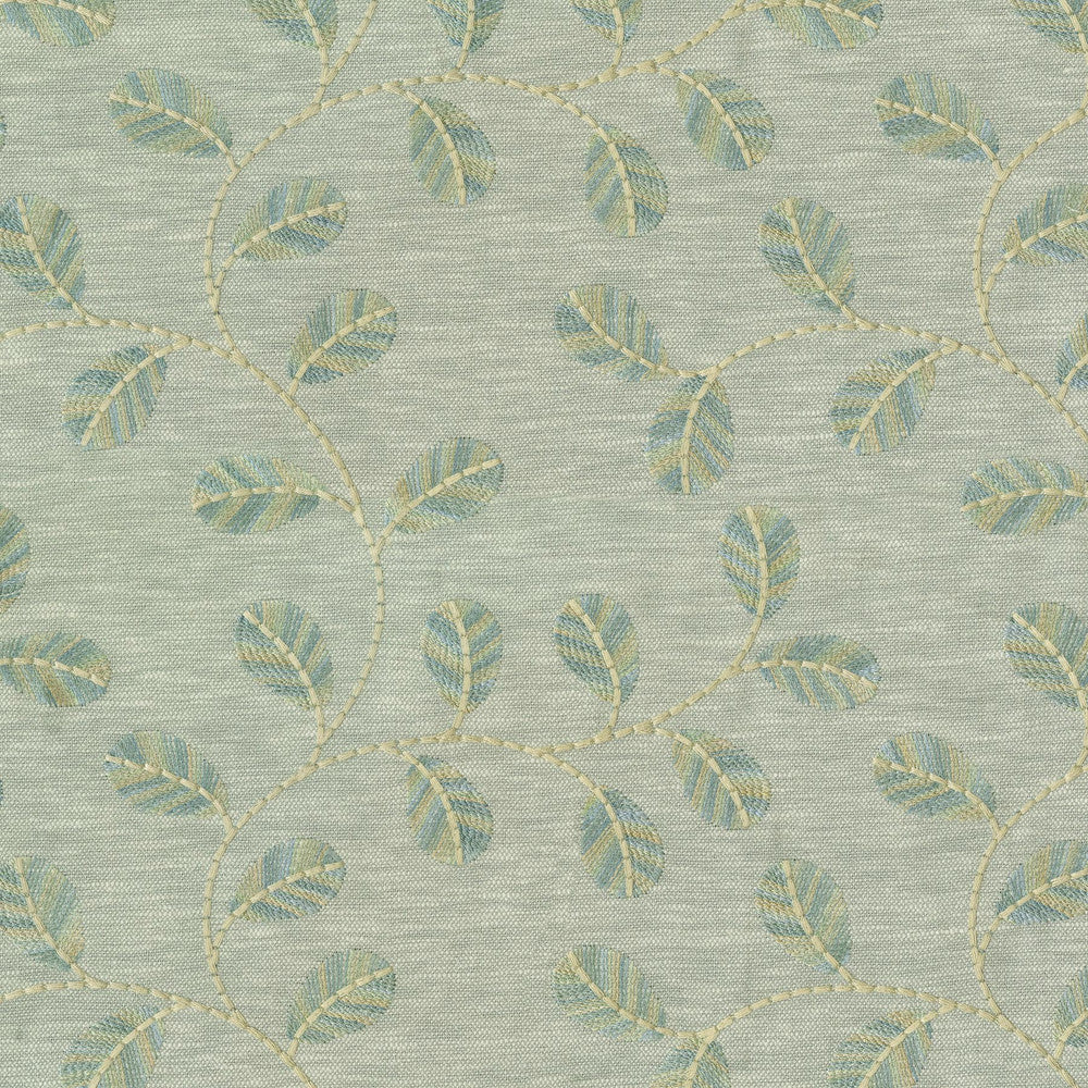 Leaf Love Emb Moonstone 410530 by PKL Studio Designer Fabric Base 71% Polyester, 29% Cotton Emb 100% Viscose India 19000 Horizontal: 10.4 and Vertical: 9.4 54 - Swanky Fabrics -