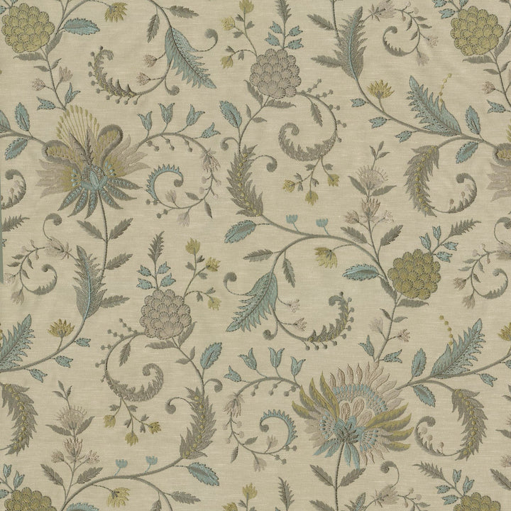 Carlotta Emb Spa 410640 by PKL Studio Designer Fabric Base 76% Polyester, 24% Cotton Emb- 100% Viscose India 51000 Horizontal: 17 and Vertical: 19.38 54 - Swanky Fabrics -