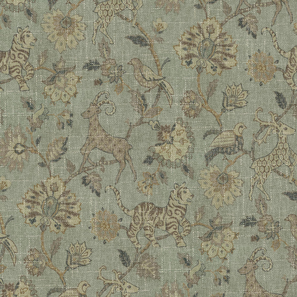 On Safari Moonstone 410661 by PKL Studio Designer Fabric - 80% Polyester 20% Rayon Back:100% Acrylic latex/needle punch CHINA 51000 Horizontal: 13.5 and Vertical: 27 55 - Swanky Fabrics -
