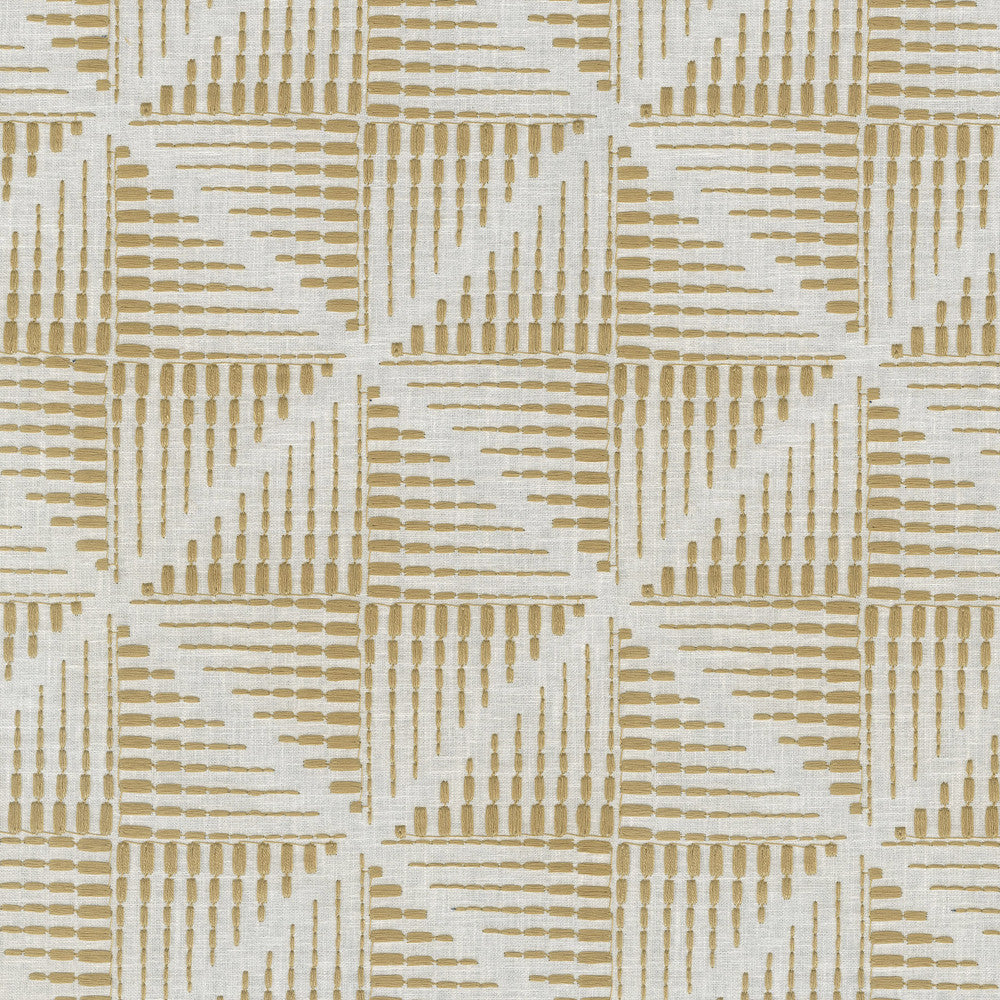 Maddox Emb Golden 411230 by PKL Studio Designer Fabric Base 52% Polyester, 48% Cotton Emb 100% Polyester India 51000 Horizontal: 6.25 and Vertical: 6.25 54 - Swanky Fabrics -