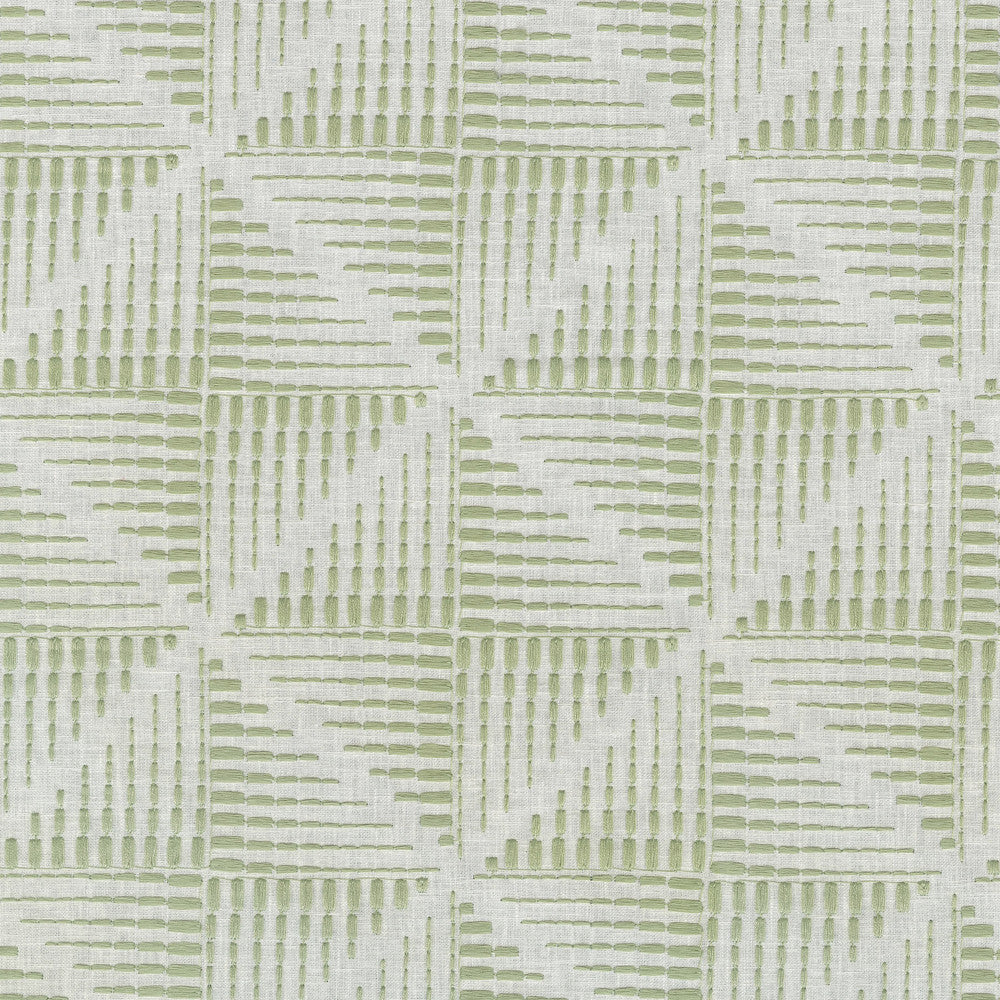 Maddox Emb Celery 411231 by PKL Studio Designer Fabric Base 52% Polyester, 48% Cotton Emb 100% Polyester India 51000 Horizontal: 6.25 and Vertical: 6.25 54 - Swanky Fabrics -