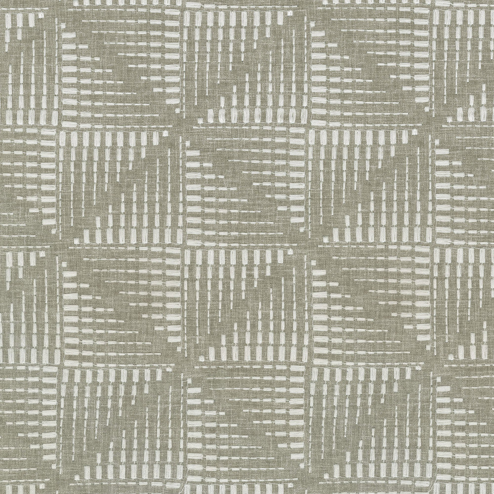 Maddox Emb Gravel 411233 by PKL Studio Designer Fabric - 52% polyester, 48% cotton Embroidery 100% polyester India 51000 Horizontal: 6.25 and Vertical: 6.25 54 - Swanky Fabrics -