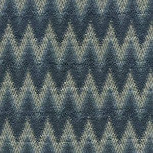 Chevron Chenille Indigo 411250 by PKL Studio Designer Fabric