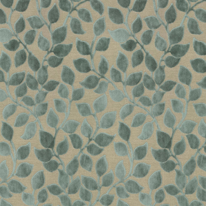 Lovely Leaf Lagoon 411263 by PKL Studio Designer Fabric 38% Rayon, 34% Cotton, 28% Polyester India 51000 Horizontal: 13.5 and Vertical: 22 54 - Swanky Fabrics -